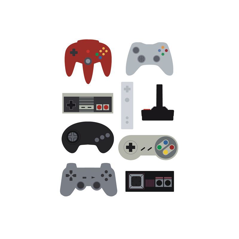 Игровая консоль Геймпад Gameboy Psp Декоративная живопись Кафе Кабинет Спальня Фон Безрамная настенная живопись на холсте Домашний декор Мальчик 21*30cm