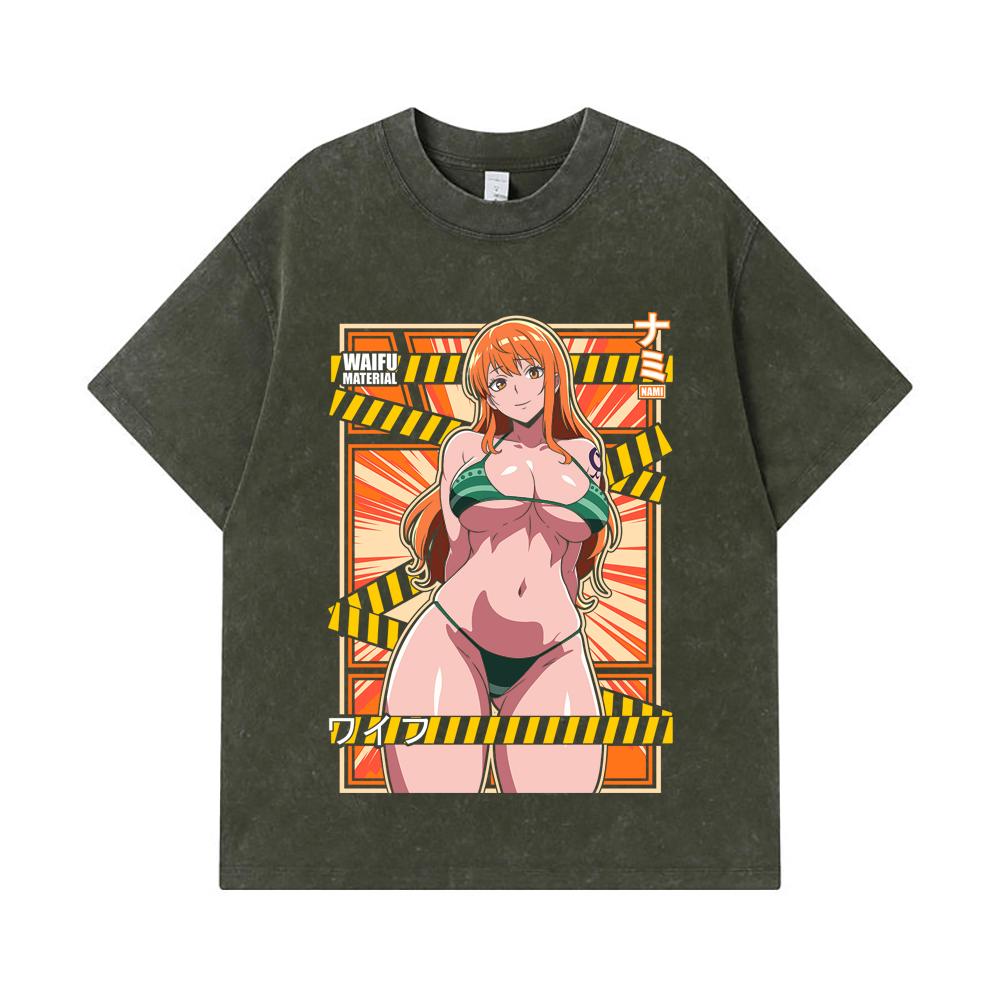 275 GSM Washed T-shirts 100% Cotton One Piece V40 Nami Waifu Print Unisex Heavy Cotton T Shirt S
275 GSM Washed T-shirts 100% Cotton One Piece V40 Nami Waifu Print Unisex Heavy Cotton T Shirt S