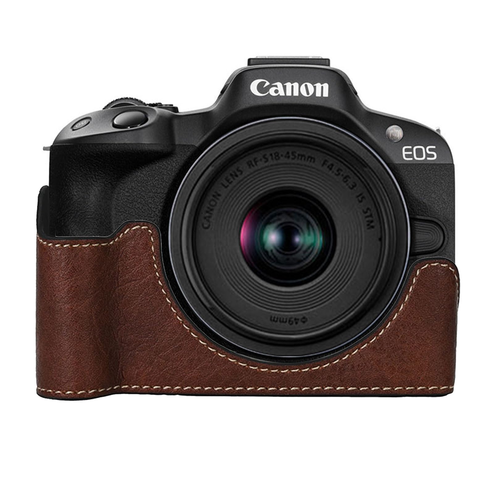 BEADY Half Case for Canon EOS PU Leather Camera Case with Hand Brown R50, Grip,
BEADY Half Case for Canon EOS PU Leather Camera Case with Hand Brown R50, Grip,