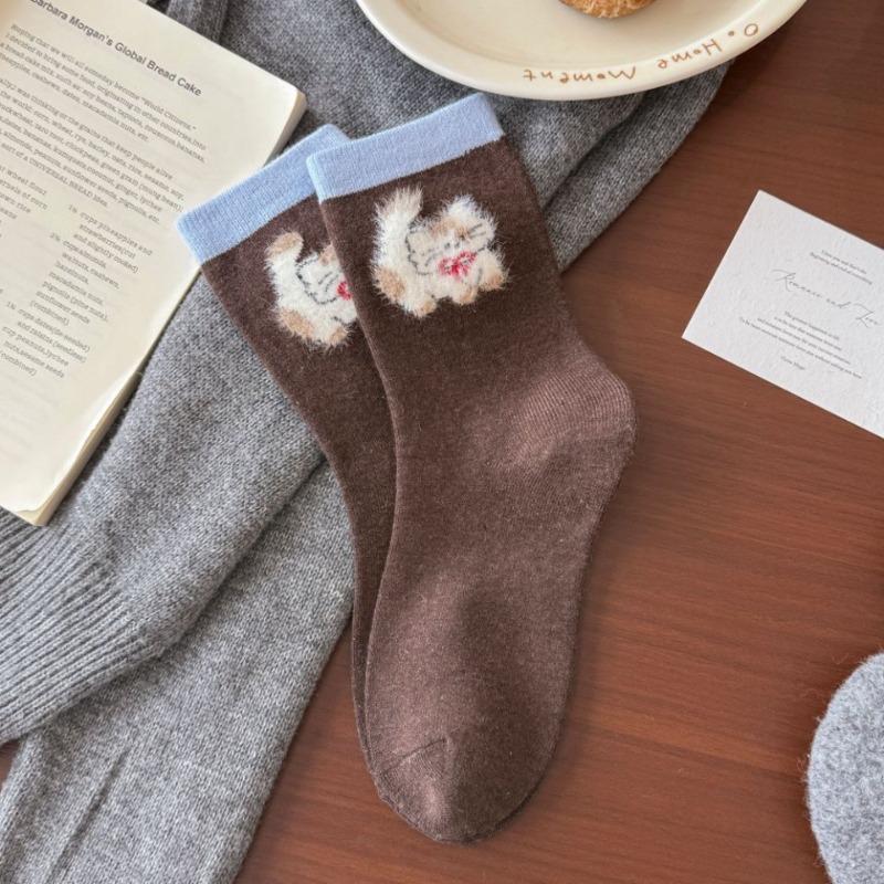Soybean Silk and Wool Mid-calf Women s Socks, Cute Cartoon Design, Warm and Thick Sheepskin, College Style, Pile-up Long Socks 1 pair кавовий
Soybean Silk and Wool Mid-calf Women s Socks, Cute Cartoon Design, Warm and Thick Sheepskin, College Style, Pile-up Long Socks 1 pair кавовий