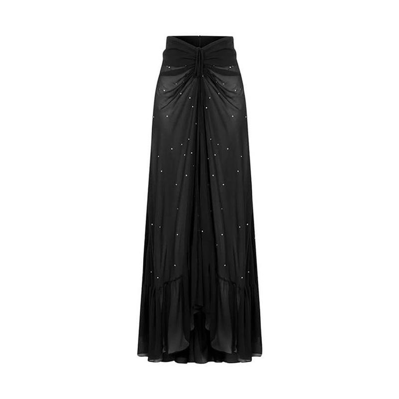 High-End See-Through Solid Color Midi Beach Skirt - European & American Vacation Style (Women s) Small чорний
High-End See-Through Solid Color Midi Beach Skirt - European & American Vacation Style (Women s) Small чорний