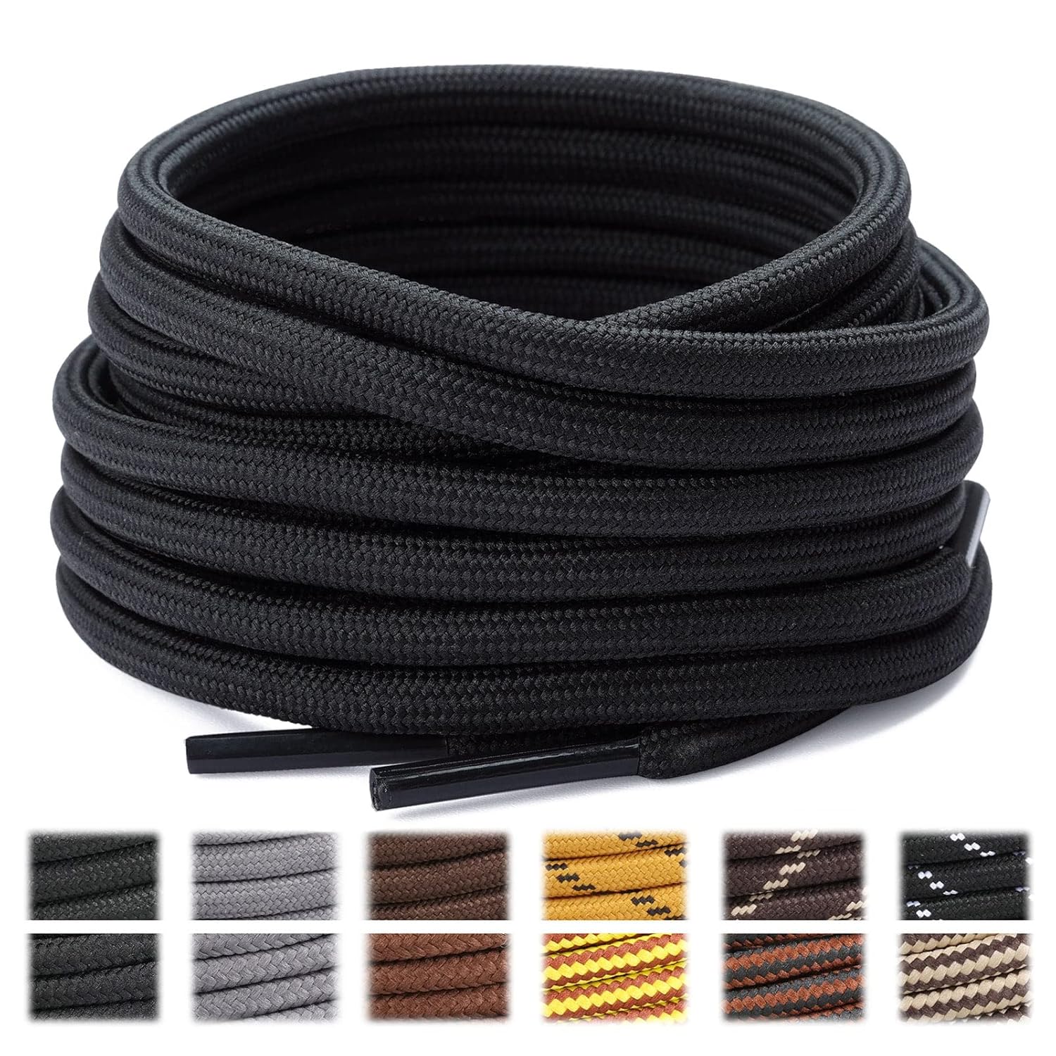Stepace 2 pairs (4 pieces) round laces non-slip durable shoelaces length 100180 cm 28 colors hiking boots sneakers
Stepace 2 pairs (4 pieces) round laces non-slip durable shoelaces length 100180 cm 28 colors hiking boots sneakers