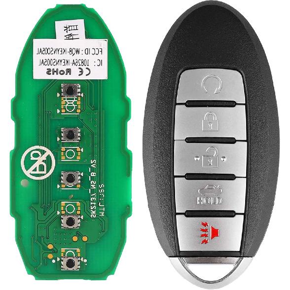 Autel Universal Key Fob for Nissan, IKEYNS5TPR, Work with KM100/IM508/IM608, Programmable Smart Key, OE Quality Blank Key Replacement, Key
Autel Universal Key Fob for Nissan, IKEYNS5TPR, Work with KM100/IM508/IM608, Programmable Smart Key, OE Quality Blank Key Replacement, Key