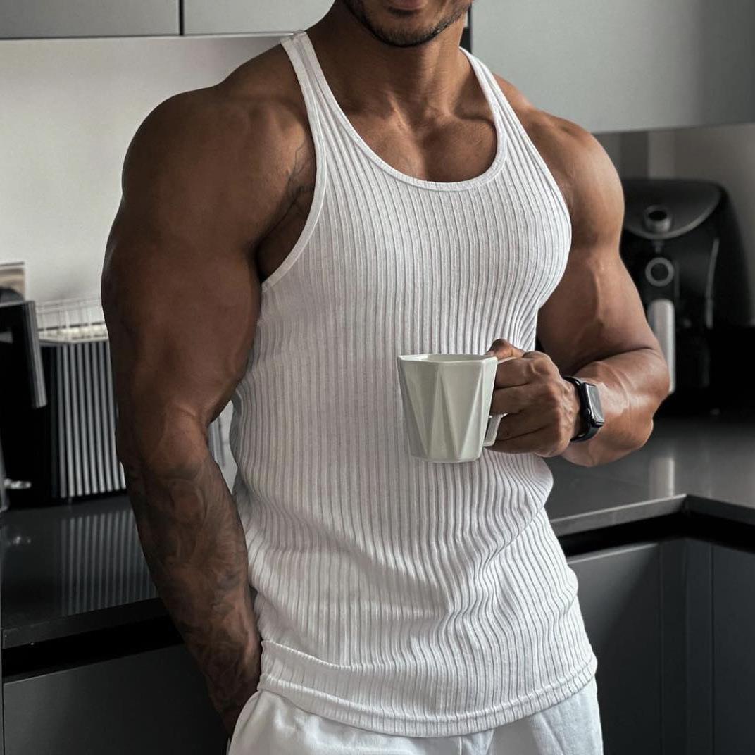 Spring and Summer Knitted Solid Color Fitness Sports Slim Fit Work Undershirt Men s Plus Size
Spring and Summer Knitted Solid Color Fitness Sports Slim Fit Work Undershirt Men s Plus Size