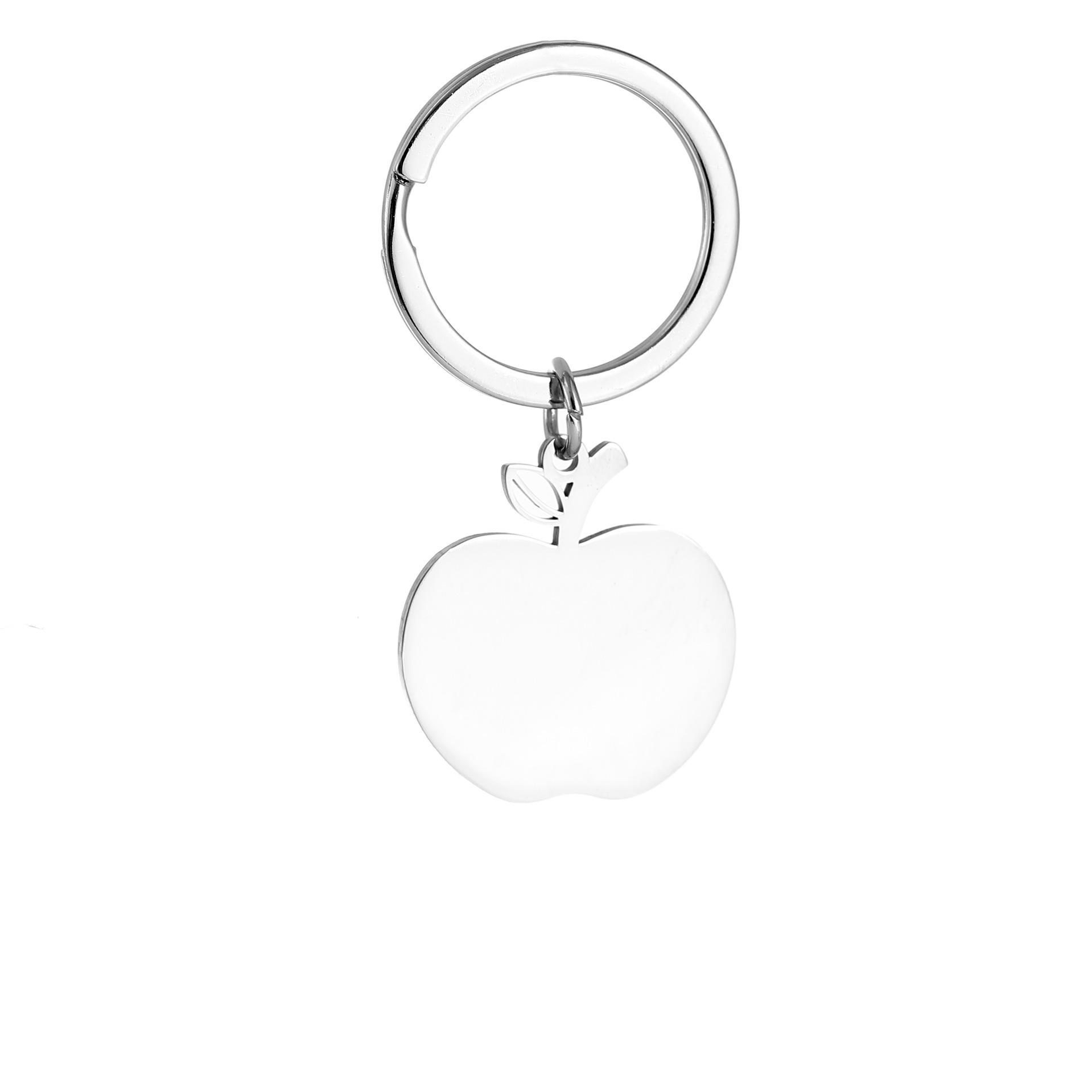 Lovely Fruit Stainless Steel Keychain Simple Cartoon Design Fashion Student Bag Pendant Practical Gift for Kids Friends
Lovely Fruit Stainless Steel Keychain Simple Cartoon Design Fashion Student Bag Pendant Practical Gift for Kids Friends
