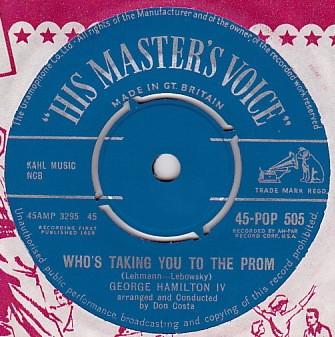 7-дюймовая пластинка GEORGE HAMILTON IV - Кто поведет тебя на выпускной 45POP505 Его голос 1958 Великобритания Фолк Б/У
7-дюймовая пластинка GEORGE HAMILTON IV - Кто поведет тебя на выпускной 45POP505 Его голос 1958 Великобритания Фолк Б/У