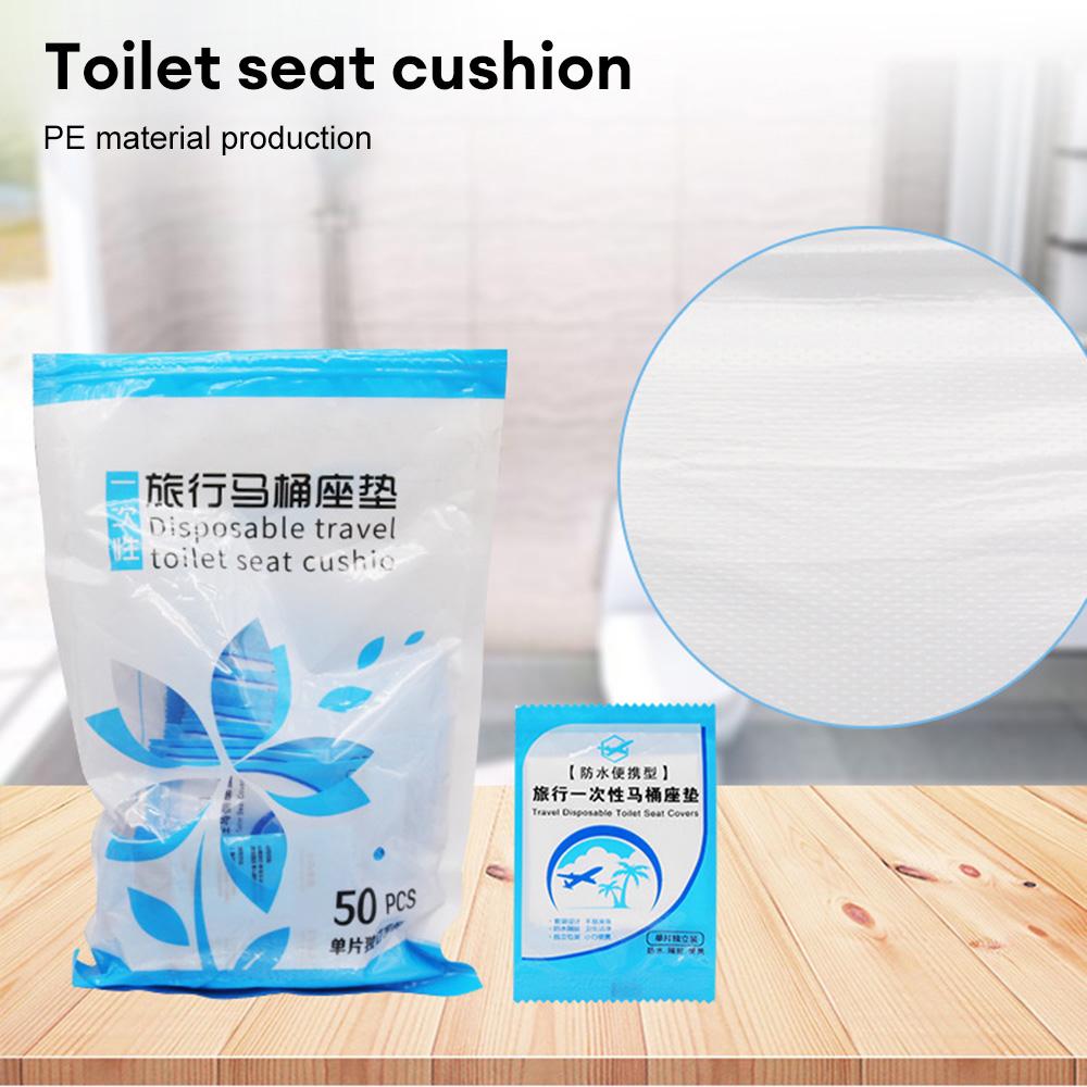 50Pcs Travel Disposable Plastic Toilet Seat Cover Mat Waterproof Safety Travel Bathroom Toilet Paper Pad Bathroom Accessory
50Pcs Travel Disposable Plastic Toilet Seat Cover Mat Waterproof Safety Travel Bathroom Toilet Paper Pad Bathroom Accessory