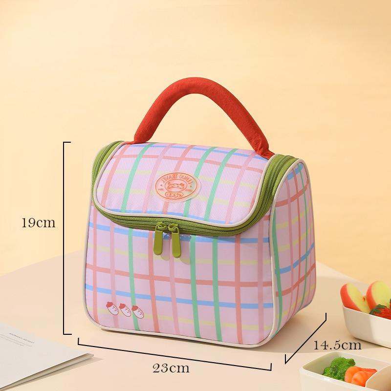 Women Cute Plaid Lunch Bag Thermal Bag portable insulation box thick aluminum film Cooler Bag large capacity Cartoon ice pack
Women Cute Plaid Lunch Bag Thermal Bag portable insulation box thick aluminum film Cooler Bag large capacity Cartoon ice pack