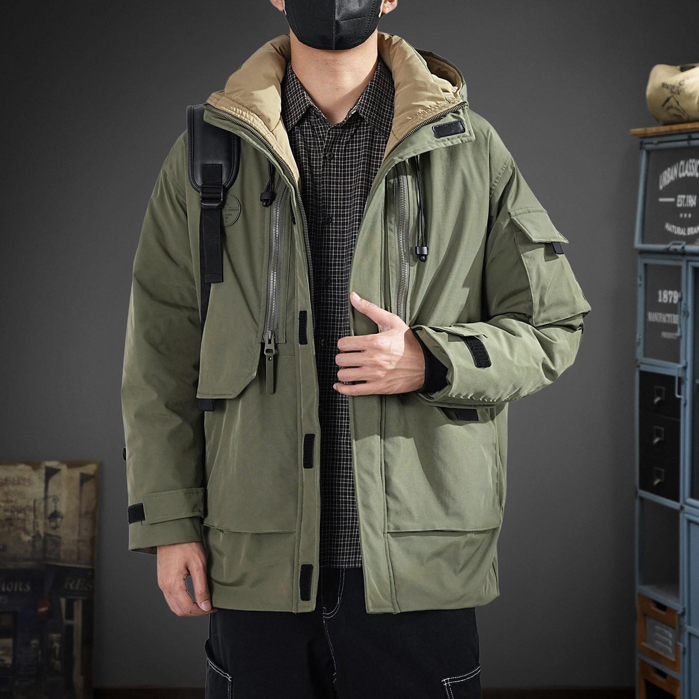 Men s 2025 Winter Mid-Length White Duck Down Parka: Multi-Pocket Outdoor Workwear Jacket 2XL (160-180 jin)
Men s 2025 Winter Mid-Length White Duck Down Parka: Multi-Pocket Outdoor Workwear Jacket 2XL (160-180 jin)