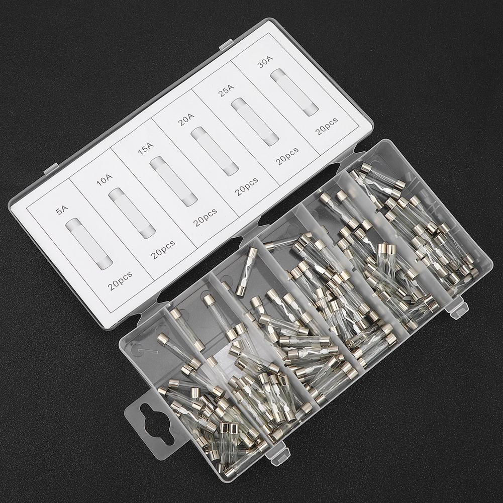 120 ШТ Скляний запобіжник швидкої дії Скляні запобіжники Асортиментні набори Промислові аксесуари
120 ШТ Скляний запобіжник швидкої дії Скляні запобіжники Асортиментні набори Промислові аксесуари