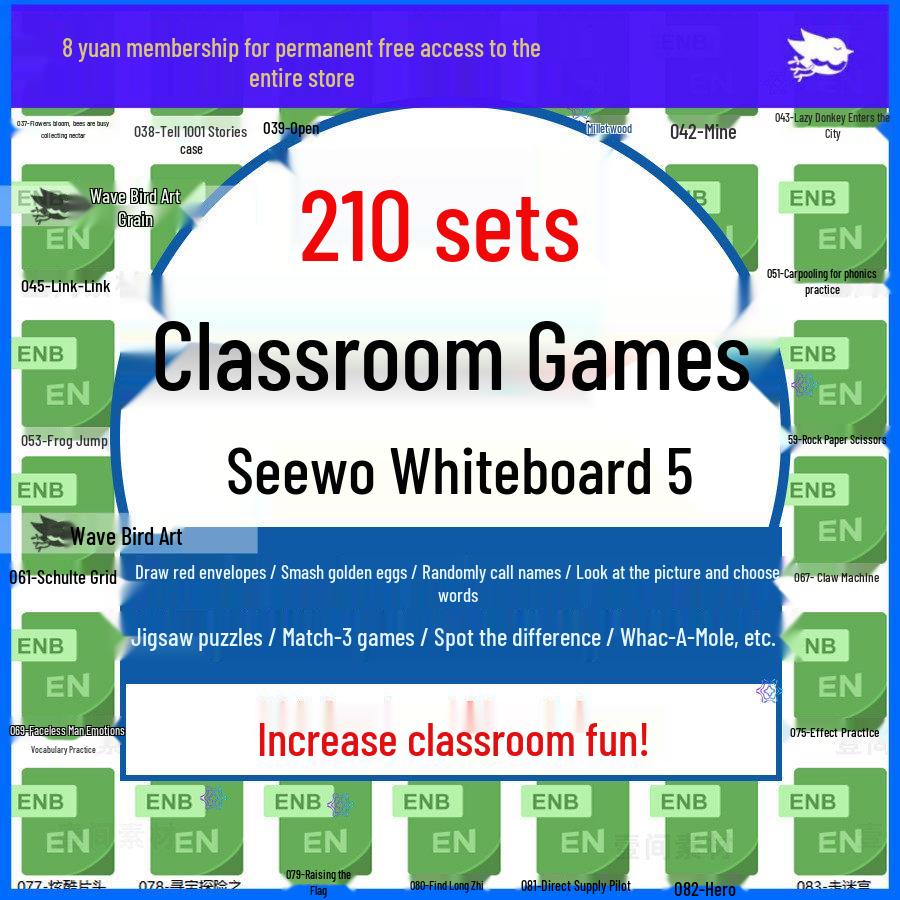 Seewo Interactive Whiteboard Games: Scratch Cards & Courseware Templates for Primary Schools Default Option
Seewo Interactive Whiteboard Games: Scratch Cards & Courseware Templates for Primary Schools Default Option