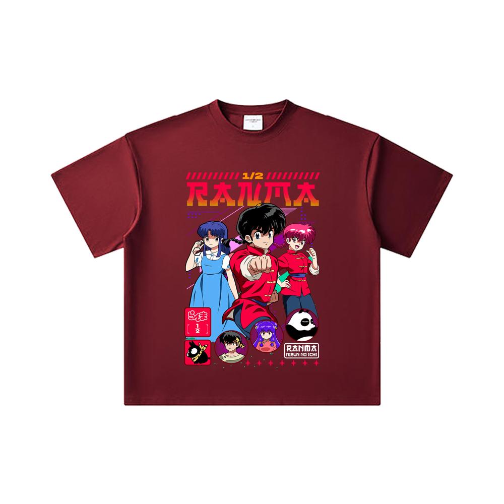 260 GSM Double Yarn 32 Count 100% Cotton Ranma 12 V5 Print Unisex Heavy Cotton T Shirt 2XL вина червоного кольору
260 GSM Double Yarn 32 Count 100% Cotton Ranma 12 V5 Print Unisex Heavy Cotton T Shirt 2XL вина червоного кольору