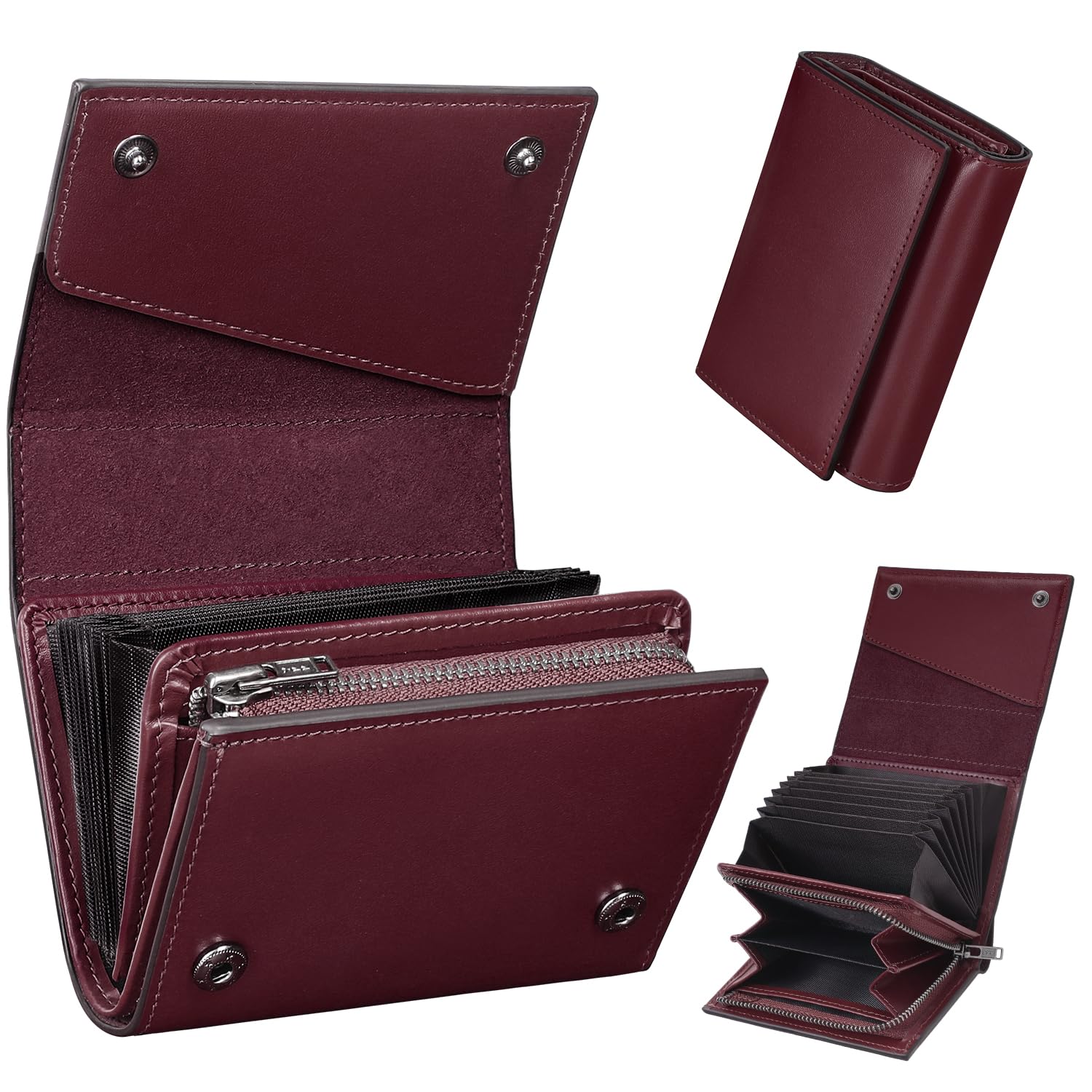 Tochigi Leather Wallet Bifold Popular Brand Compact Type YKK Zipper Coin Purse Holds Many Skimming Prevention Wallet Bifold Leather Large Capacity червоний
Tochigi Leather Wallet Bifold Popular Brand Compact Type YKK Zipper Coin Purse Holds Many Skimming Prevention Wallet Bifold Leather Large Capacity червоний