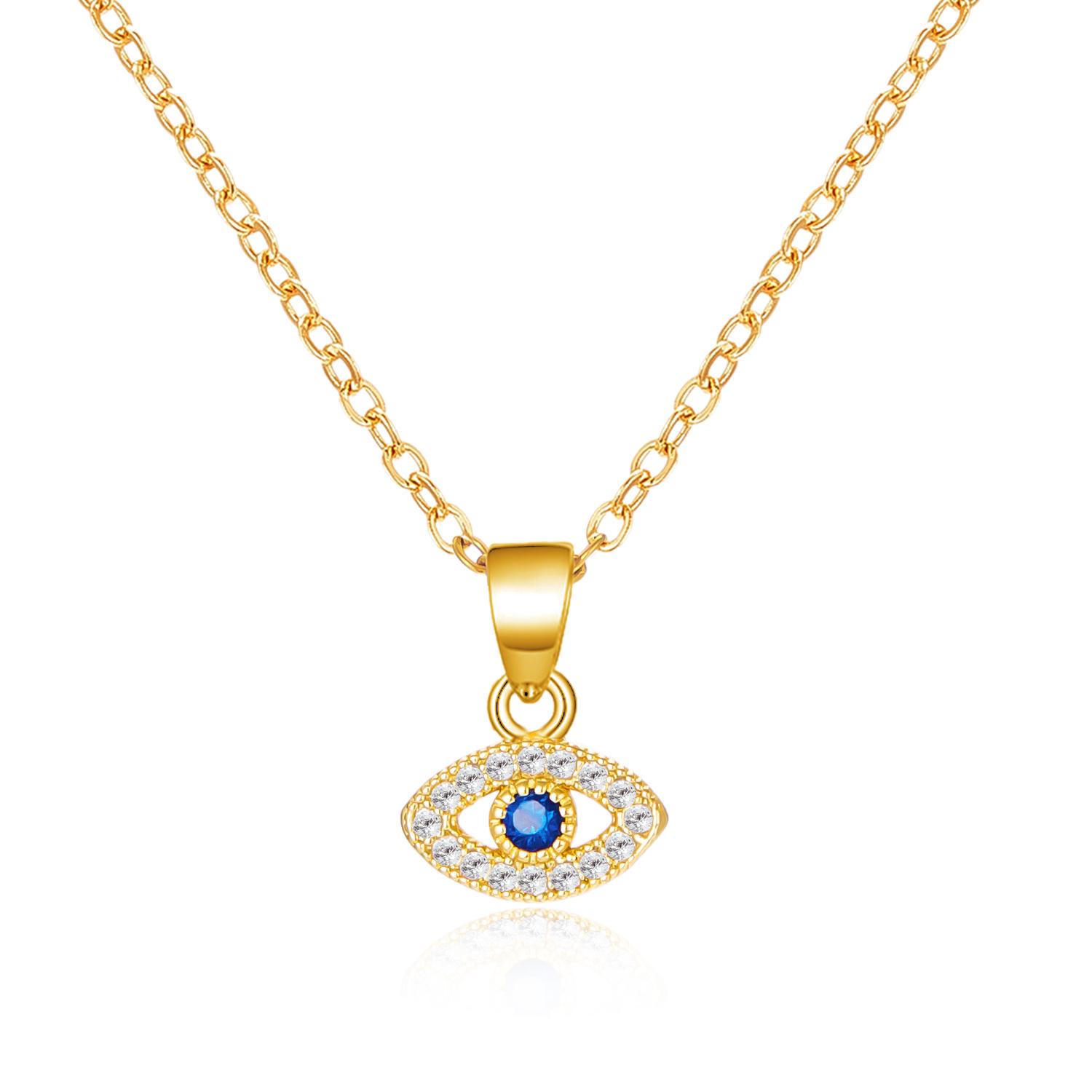 Stainless Steel Inlaid Zircon Moon Star Pendant Necklace For Women Lucky Turkish Evil Eye Clavicle Chain Choker Party Zircon
Stainless Steel Inlaid Zircon Moon Star Pendant Necklace For Women Lucky Turkish Evil Eye Clavicle Chain Choker Party Zircon