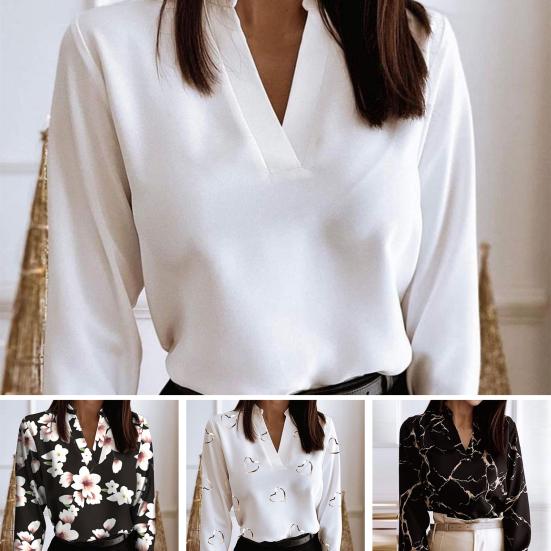 Женский топ с цветочным принтом и V-образным вырезом, пуловер, повседневная весенняя блузка
Женский топ с цветочным принтом и V-образным вырезом, пуловер, повседневная весенняя блузка