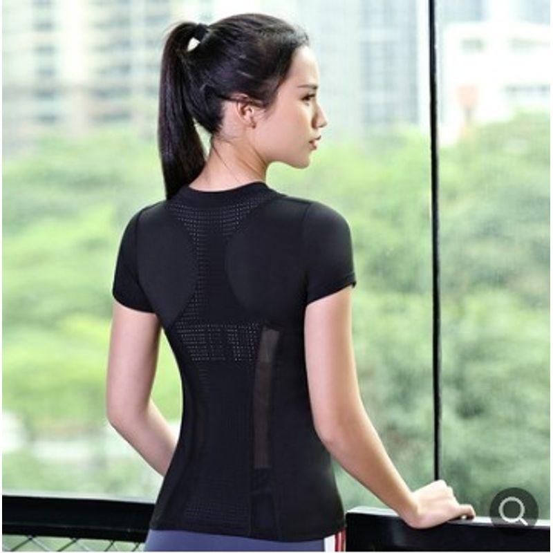 Celebrity Spring and Summer Workout Clothes Sports Short Sleeve Women s Elastic Skinny Slimming Running Quick Dry Training T-shirt Yoga Jacket Black Tops M
Celebrity Spring and Summer Workout Clothes Sports Short Sleeve Women s Elastic Skinny Slimming Running Quick Dry Training T-shirt Yoga Jacket Black Tops M