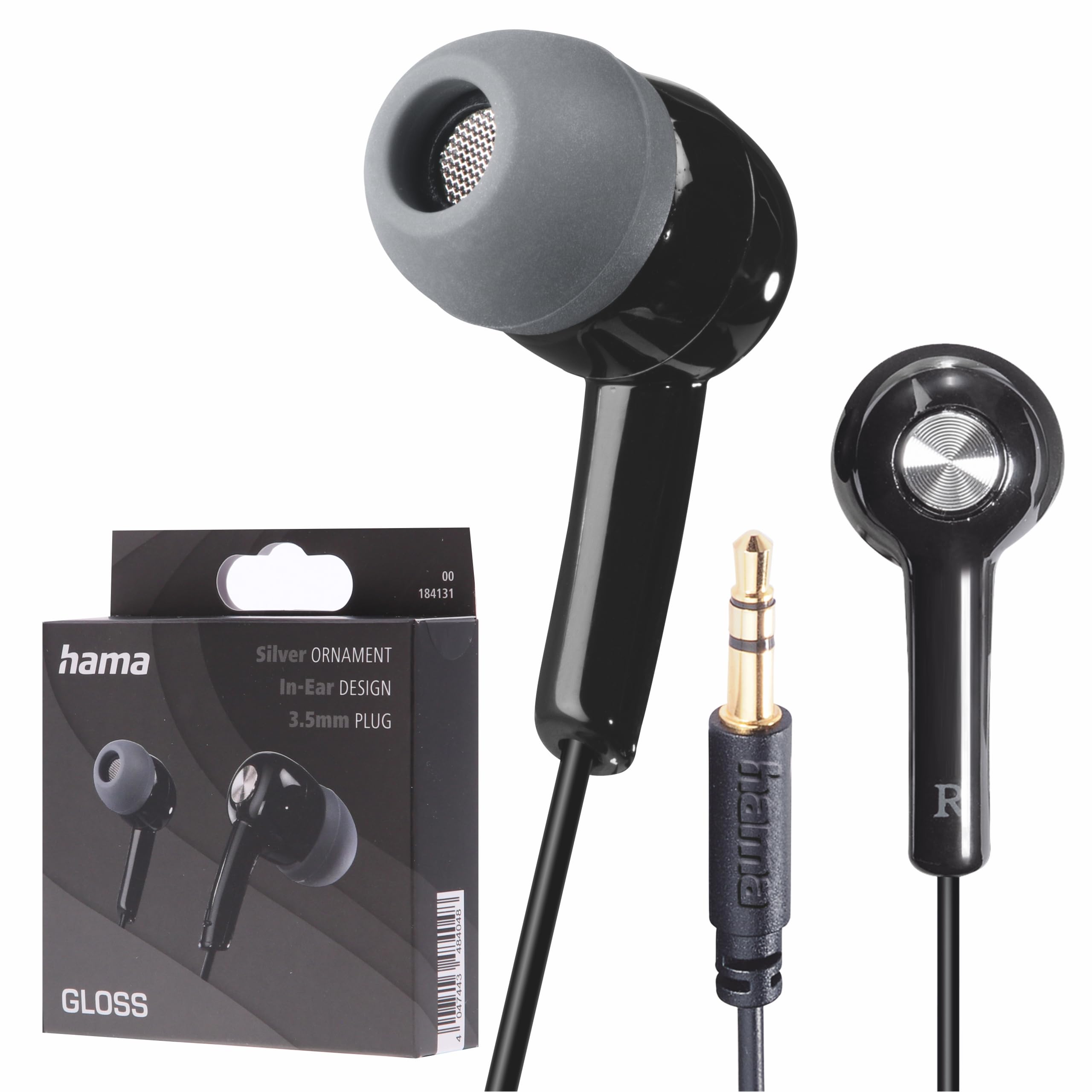 Hama Germany Gloss Black Wired Earphones 3.5mm (Officially Imported)
Hama Germany Gloss Black Wired Earphones 3.5mm (Officially Imported)
