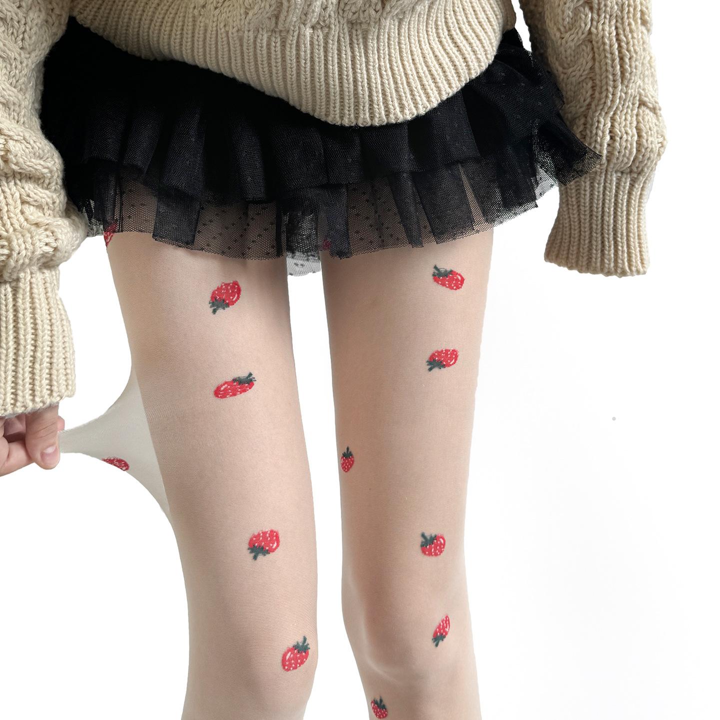 Korean Strawberry Jacquard Tights in Cream White Semi-Sheer Lolita Style Pantyhose with Black Base Slimming Aesthetic Legwear One Size бежевый
Korean Strawberry Jacquard Tights in Cream White Semi-Sheer Lolita Style Pantyhose with Black Base Slimming Aesthetic Legwear One Size бежевый