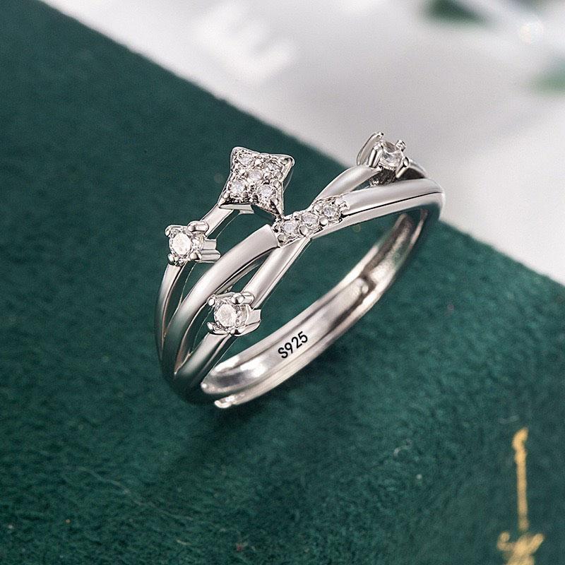 BF CLUB 925 Sterling Rings for Women Simple Geometric Handmade Irregular Retro Vintage Star CZ Ring Allergy For Birthday Gift resizable
BF CLUB 925 Sterling Rings for Women Simple Geometric Handmade Irregular Retro Vintage Star CZ Ring Allergy For Birthday Gift resizable