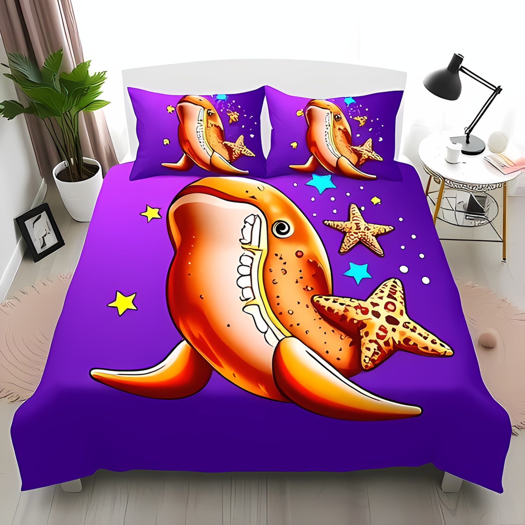 Comforter Kawaii Rainbow Whale Full Cartoon Whale Comforter For Boys Girls Cute Hand Drawn Sea Life Bedding Setwarm Comforter (quilt)-EU Single(135*200cm)3pcs
Comforter Kawaii Rainbow Whale Full Cartoon Whale Comforter For Boys Girls Cute Hand Drawn Sea Life Bedding Setwarm Comforter (quilt)-EU Single(135*200cm)3pcs
