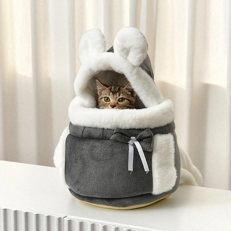 Winter Warm Pet Carrier Backpack - Fleece-Lined Travel Bag for Cats & Small Dogs, Safety Harness & Storage Pocket, Christmas M светло-серый
Winter Warm Pet Carrier Backpack - Fleece-Lined Travel Bag for Cats & Small Dogs, Safety Harness & Storage Pocket, Christmas M светло-серый