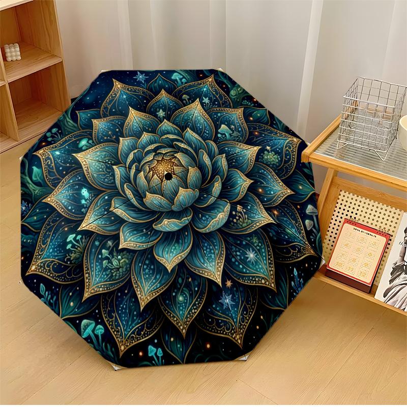 Lotus Geometric Design Theme Automatic Umbrella Compact 8-Rib Design Sturdy Construction Durable Umbrella Stylish Accessory
Lotus Geometric Design Theme Automatic Umbrella Compact 8-Rib Design Sturdy Construction Durable Umbrella Stylish Accessory