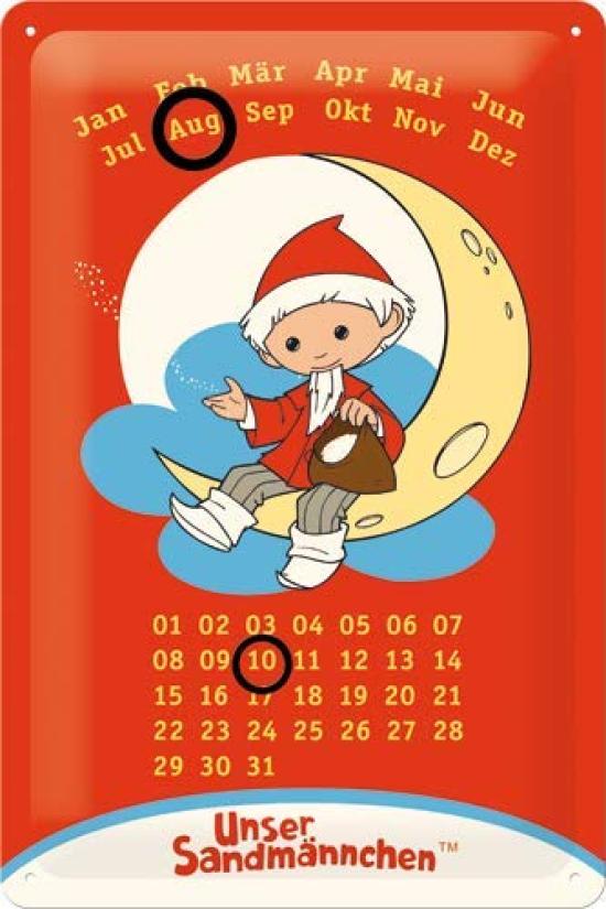 Calendar Sandmannchen Rot Kalender/TIN SIGN
Calendar Sandmannchen Rot Kalender/TIN SIGN