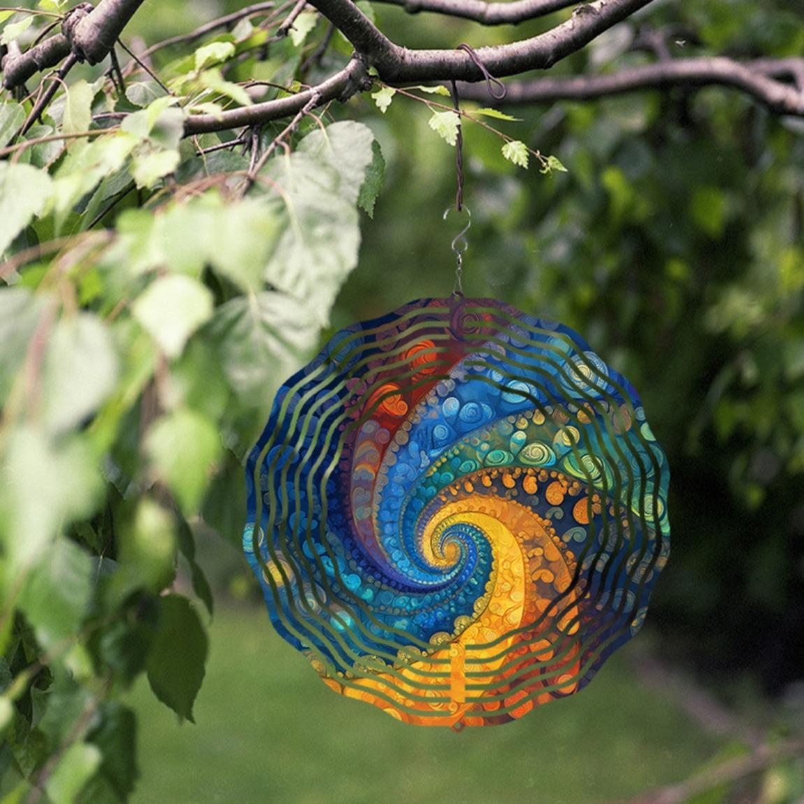 10 inch Hanging Wind Chime for Garden and Balcony Elegant Artistic Design with 360 Rotating Hook High Quality Gift for Spring and Summer 01A
10 inch Hanging Wind Chime for Garden and Balcony Elegant Artistic Design with 360 Rotating Hook High Quality Gift for Spring and Summer 01A
