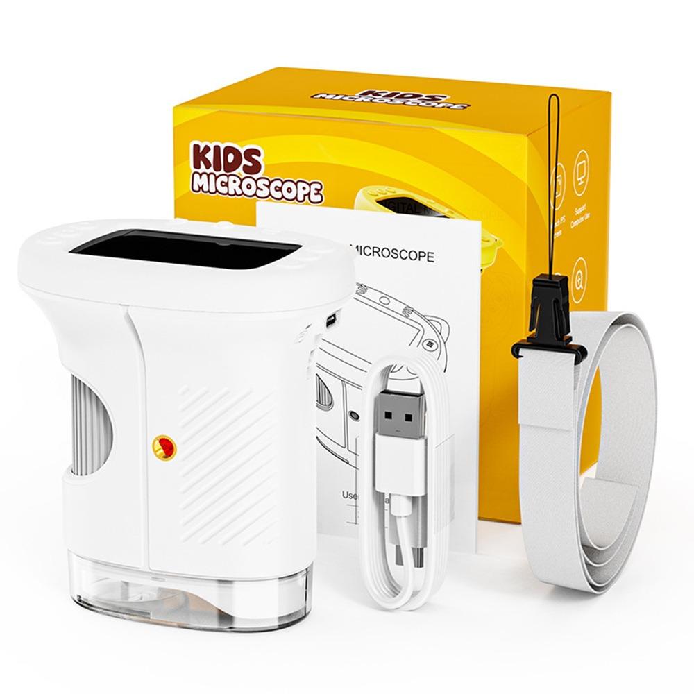 Portable 1000X Handheld Microscope Mini Rechargeable Digital Microscopes 2.4 Inch Screen Children Exploration Microscopes Gifts білий
Portable 1000X Handheld Microscope Mini Rechargeable Digital Microscopes 2.4 Inch Screen Children Exploration Microscopes Gifts білий