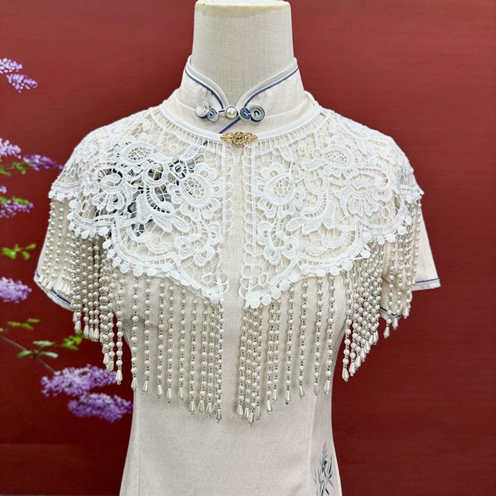 Vintage Cheongsam Shawl Handmade False Collar Decorative Pearl Tassel Shawl Photography Prop белый
Vintage Cheongsam Shawl Handmade False Collar Decorative Pearl Tassel Shawl Photography Prop белый