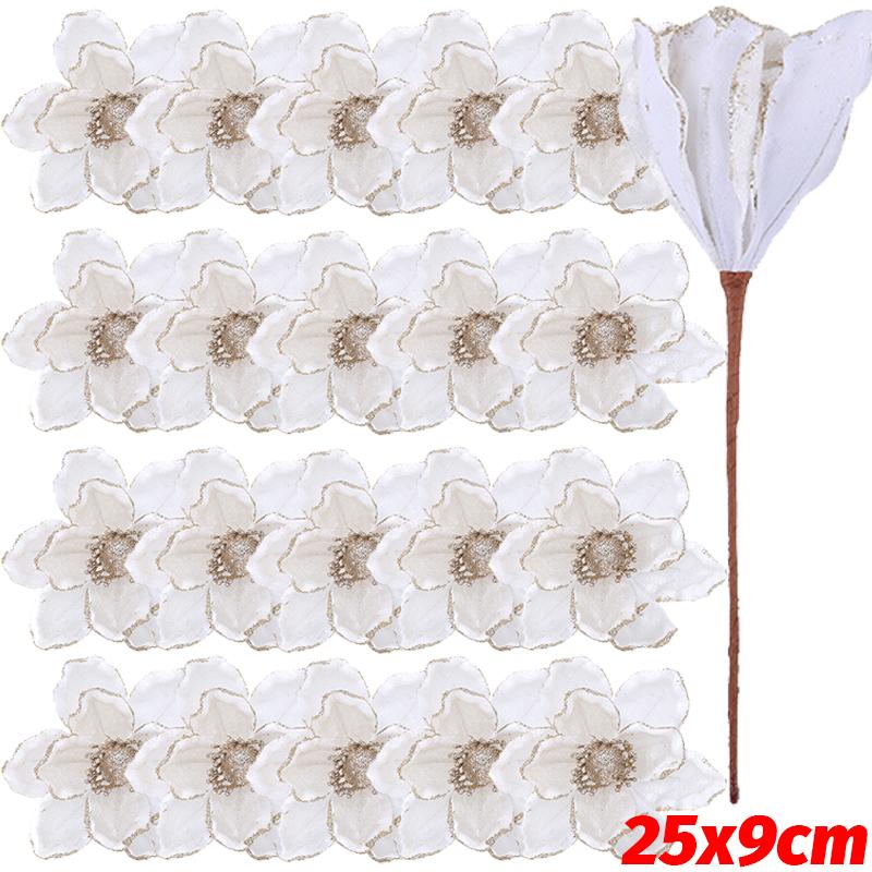 20/1pcs Three-Layer Artificial Christmas Flower Glitter Fake Flowers Florals with Branch for Xmas Tree Ornament Party Home Decor 1PC білий
20/1pcs Three-Layer Artificial Christmas Flower Glitter Fake Flowers Florals with Branch for Xmas Tree Ornament Party Home Decor 1PC білий