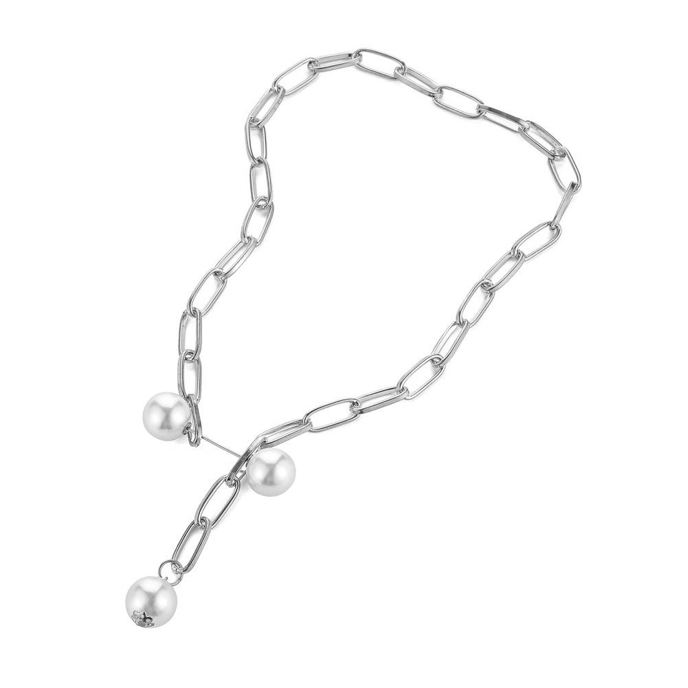 Women s Necklace All-match Adjustable Pearl Brooch Style Pendant Necklace Silver #1
Women s Necklace All-match Adjustable Pearl Brooch Style Pendant Necklace Silver #1