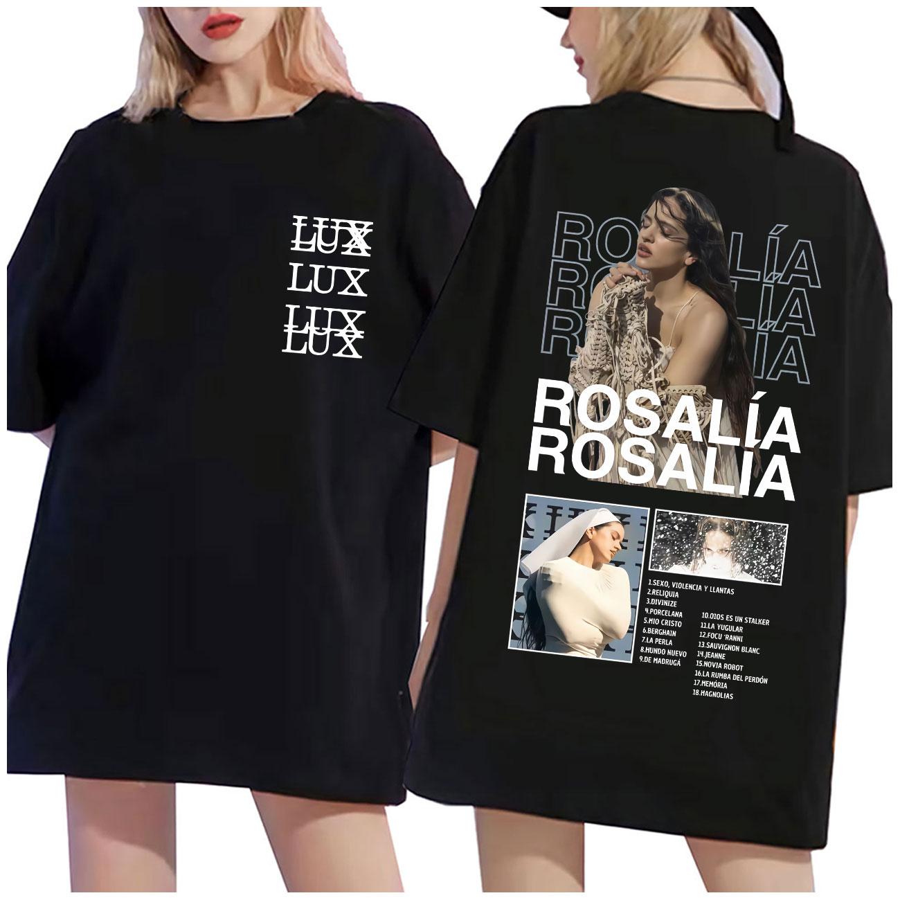 Singer Rosalia LUX Graphic T Shirts Men s Women s Fashion Aesthetic Short Sleeve T-shirt Cotton Oversized T-shirts S
Singer Rosalia LUX Graphic T Shirts Men s Women s Fashion Aesthetic Short Sleeve T-shirt Cotton Oversized T-shirts S