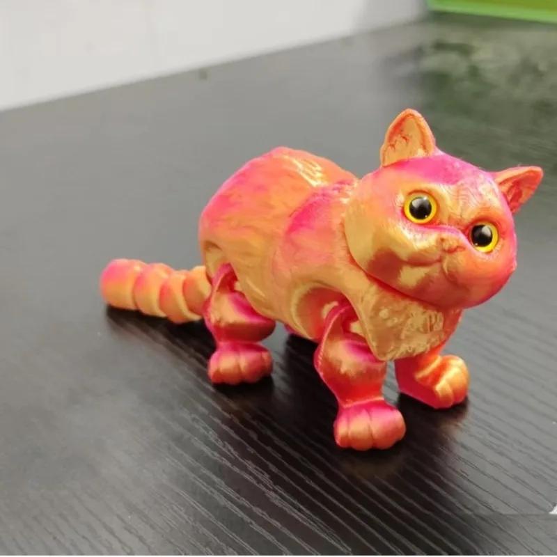 3D-печатные милые кошки с подвижным хвостом, украшение котенка, декор для дома
3D-печатные милые кошки с подвижным хвостом, украшение котенка, декор для дома