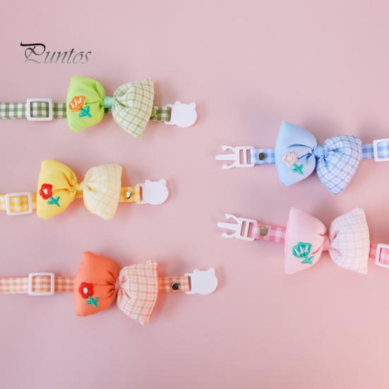 Pretty Flower Embroidery Exquisite Dog Neck Strap Pet Cat Dog Plaid Print Bowknot Collar Daily Collocation M синий
Pretty Flower Embroidery Exquisite Dog Neck Strap Pet Cat Dog Plaid Print Bowknot Collar Daily Collocation M синий