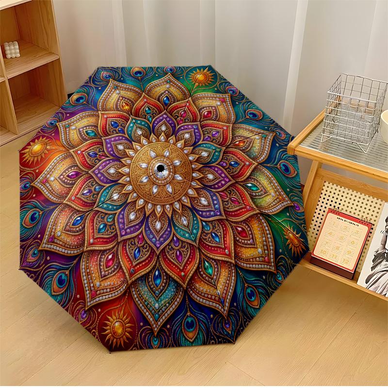 Colorful Cat and Flower Design Theme Automatic Umbrella Compact 8-Rib Design Sturdy Construction Durable Everyday Carry Umbrella Stylish Accessory
Colorful Cat and Flower Design Theme Automatic Umbrella Compact 8-Rib Design Sturdy Construction Durable Everyday Carry Umbrella Stylish Accessory