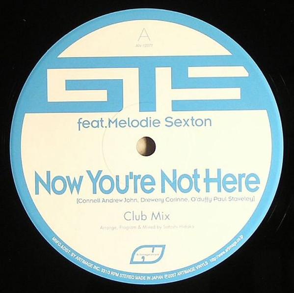 12inch Record GTS, MELODIE SEXTON - Now You re Not Here / Take To The S AIV12077 Artimage Vinyls 2007 Japan Dance & Electronica Used
12inch Record GTS, MELODIE SEXTON - Now You re Not Here / Take To The S AIV12077 Artimage Vinyls 2007 Japan Dance & Electronica Used
