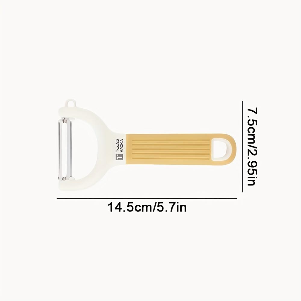 Stainless Steel Powerful Peeler - Features a One-Button Sharp Blade, Suitable for Vegetables, Fruits, And Cheese, with an Ergonomic Handle High Quality Melon Scraper-Yellow
Stainless Steel Powerful Peeler - Features a One-Button Sharp Blade, Suitable for Vegetables, Fruits, And Cheese, with an Ergonomic Handle High Quality Melon Scraper-Yellow