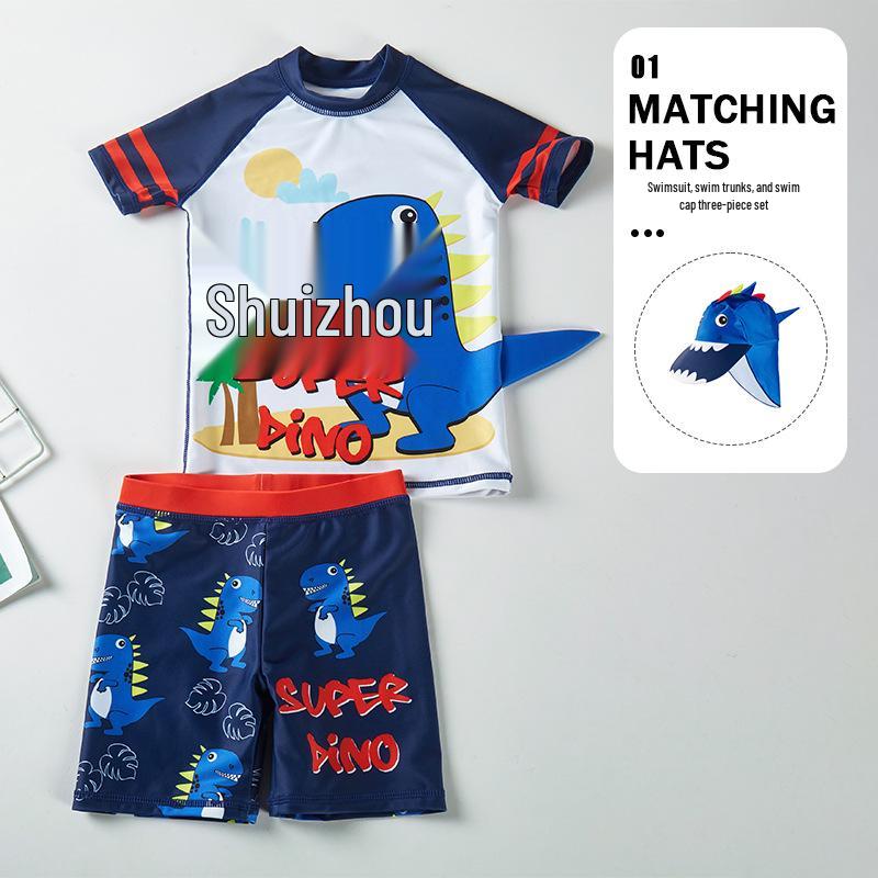 Dinosaur Cartoon Swimwear Set: Cute Toddler Boy s Quick-Dry Swimsuit with Sunscreen, Short-Sleeve Top, and Swim Trunks. XL 105-115cm 35-45 jin (4-5 years)
Dinosaur Cartoon Swimwear Set: Cute Toddler Boy s Quick-Dry Swimsuit with Sunscreen, Short-Sleeve Top, and Swim Trunks. XL 105-115cm 35-45 jin (4-5 years)