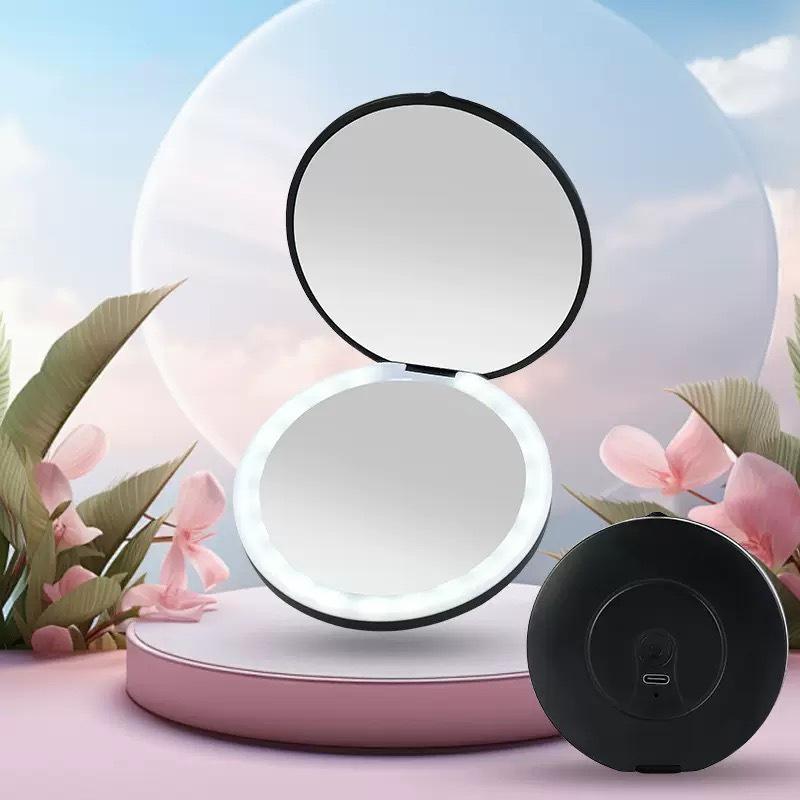USB Rechargeable Handy Round LED Mirror For Make-Up Compact Makeup Flip Led Makeup Mirror one size чорний
USB Rechargeable Handy Round LED Mirror For Make-Up Compact Makeup Flip Led Makeup Mirror one size чорний