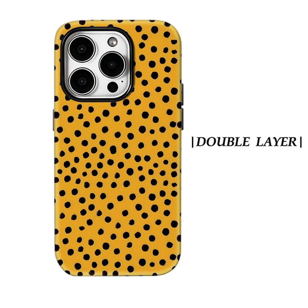 Yellow Black Polka Dot Phone Case for IPhone 17 16 15 14 13 Pro Max Plus for Magnetic Single Double-layer Tough Case IPHONE16PROMAX
Yellow Black Polka Dot Phone Case for IPhone 17 16 15 14 13 Pro Max Plus for Magnetic Single Double-layer Tough Case IPHONE16PROMAX