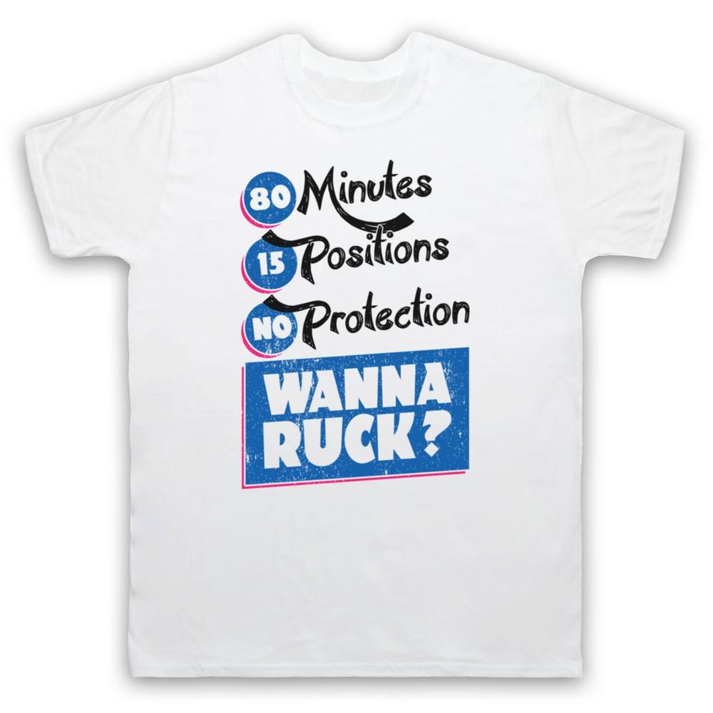 80 Minutes 15 Positions No Protection Wanna Ruck Rugby Mens And Womens T-Shirt S
80 Minutes 15 Positions No Protection Wanna Ruck Rugby Mens And Womens T-Shirt S