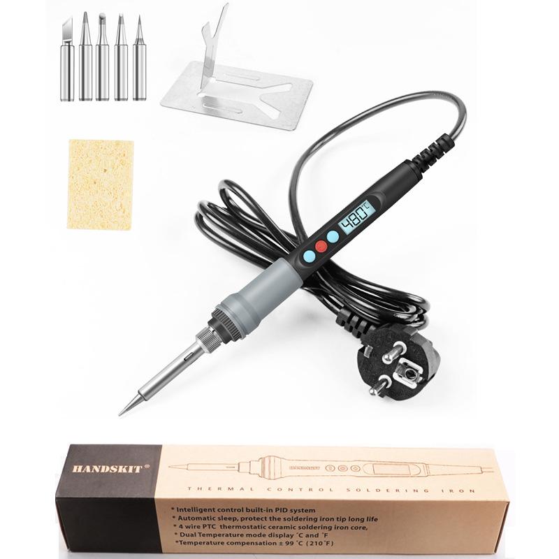 New 90W electric soldering iron set with LED digital display, high-power soldering iron, internal heating temperature control US
New 90W electric soldering iron set with LED digital display, high-power soldering iron, internal heating temperature control US