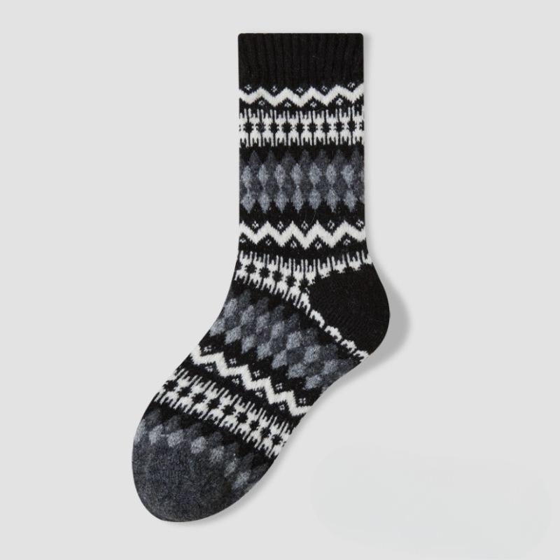 Wool Socks - Children s Vintage Fair Isle Ethnic Style Mid-length Socks for Winter, Thick and Warm Pile Socks 1 pair чорний
Wool Socks - Children s Vintage Fair Isle Ethnic Style Mid-length Socks for Winter, Thick and Warm Pile Socks 1 pair чорний