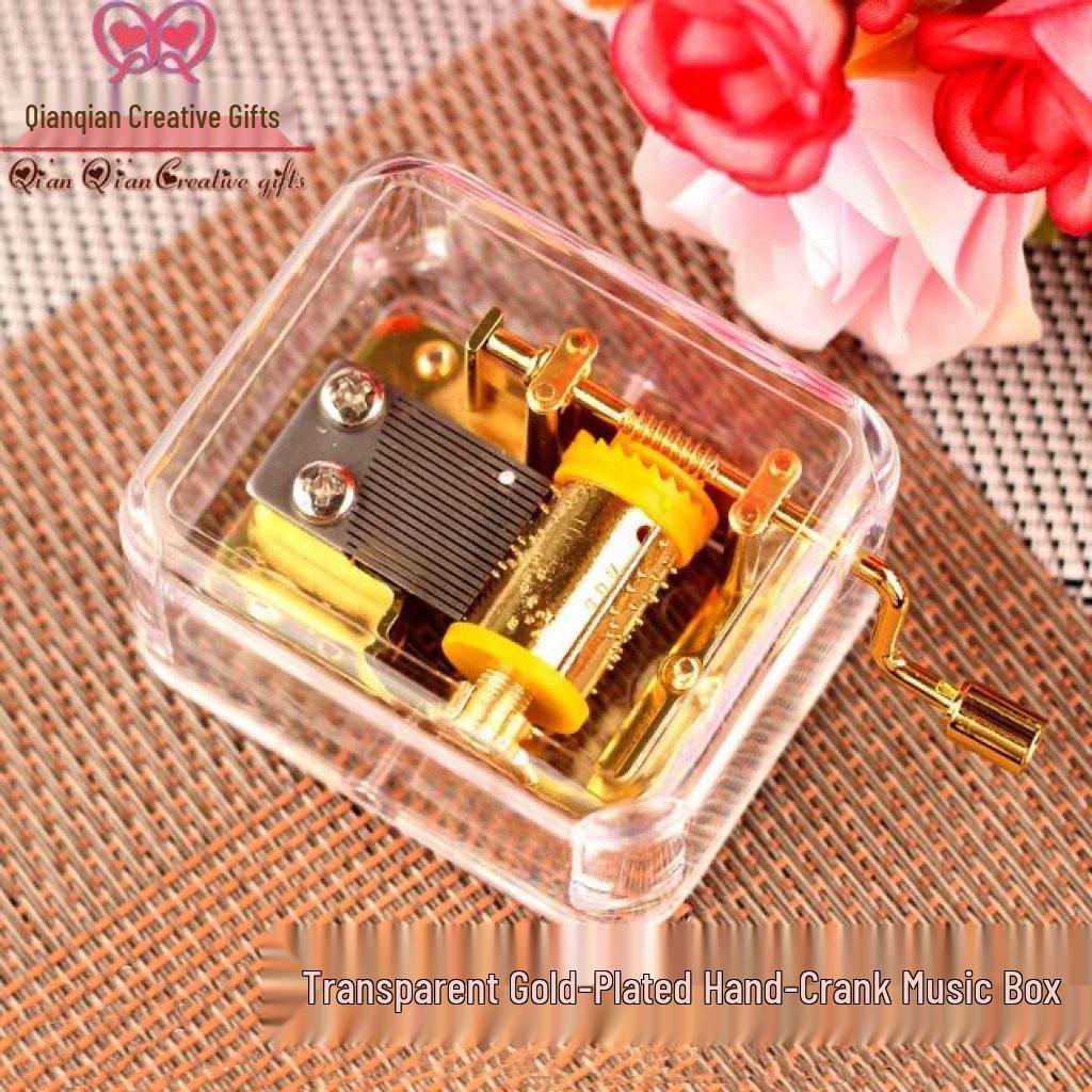 Copper Spring-Wound Music Box - Eight-Tone, Feng Shui, Transparent Square, Castle in the Sky Design. Perfect Gift for Boys, Girls, and Birthdays.
Copper Spring-Wound Music Box - Eight-Tone, Feng Shui, Transparent Square, Castle in the Sky Design. Perfect Gift for Boys, Girls, and Birthdays.
