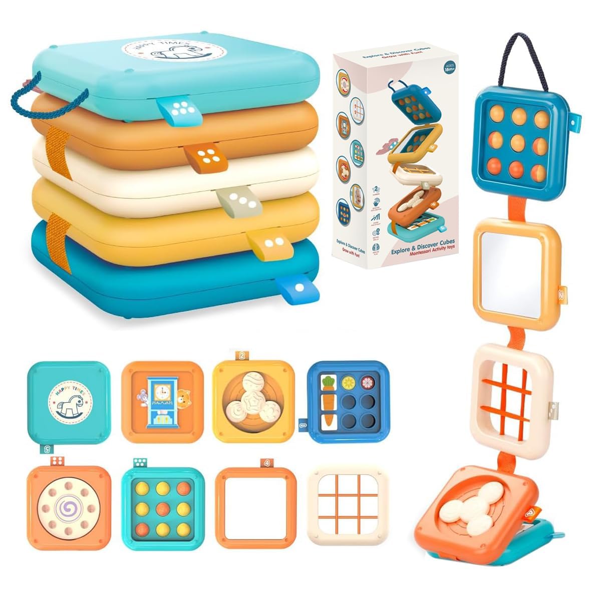 Montessori Busy Board for Boys and Girls: A compact, portable, and convenient toy for babies aged 0-3 years, perfect for early development. Ideal as
Montessori Busy Board for Boys and Girls: A compact, portable, and convenient toy for babies aged 0-3 years, perfect for early development. Ideal as