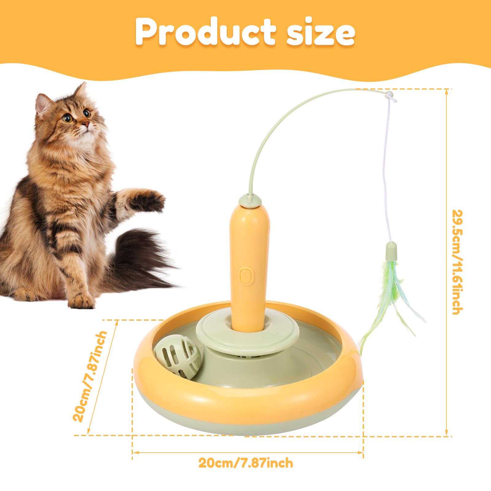 Interactive Cat Toys Sturdy Cats Toy Self Rotating Cat Teaser Stick Interesting Easy to Use with Bell Ball Kit for Your Cats New жовтий
Interactive Cat Toys Sturdy Cats Toy Self Rotating Cat Teaser Stick Interesting Easy to Use with Bell Ball Kit for Your Cats New жовтий
