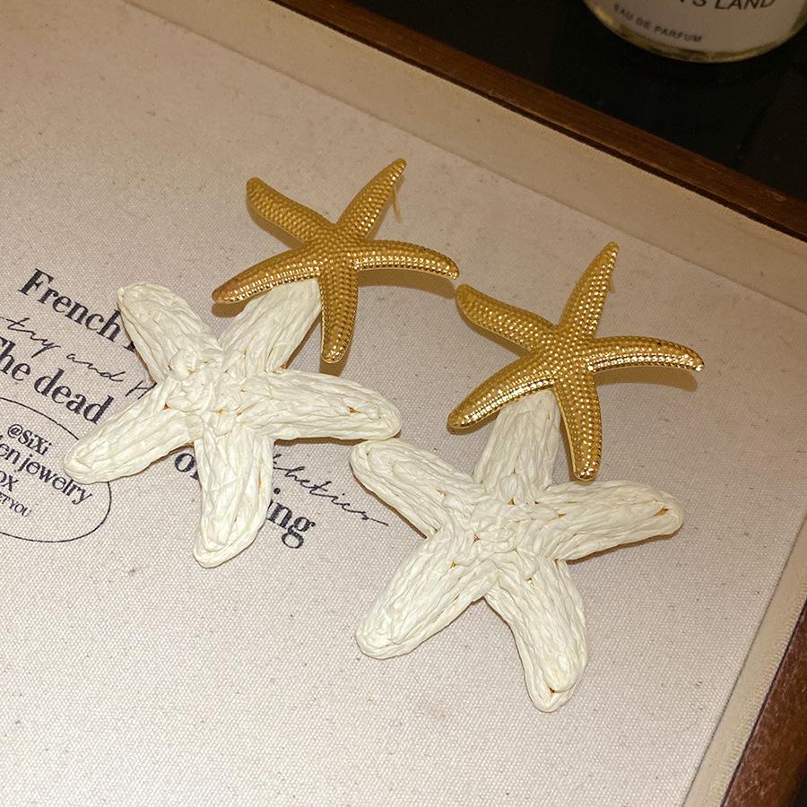 Silver Needle Lafite Stars Blue Straw Starfish Earrings Women s Handmade Earrings Seaside Holiday Wind Ear Jewelry
Silver Needle Lafite Stars Blue Straw Starfish Earrings Women s Handmade Earrings Seaside Holiday Wind Ear Jewelry