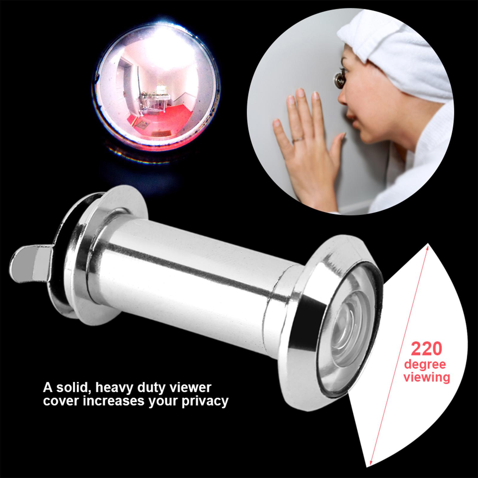 220 Degree, Wide Viewing Angle Door Viewer with Hvy Peephole Lenses Peep Hole Duty Privacy Cover Security Peek Peep Hole Rotating for H
220 Degree, Wide Viewing Angle Door Viewer with Hvy Peephole Lenses Peep Hole Duty Privacy Cover Security Peek Peep Hole Rotating for H