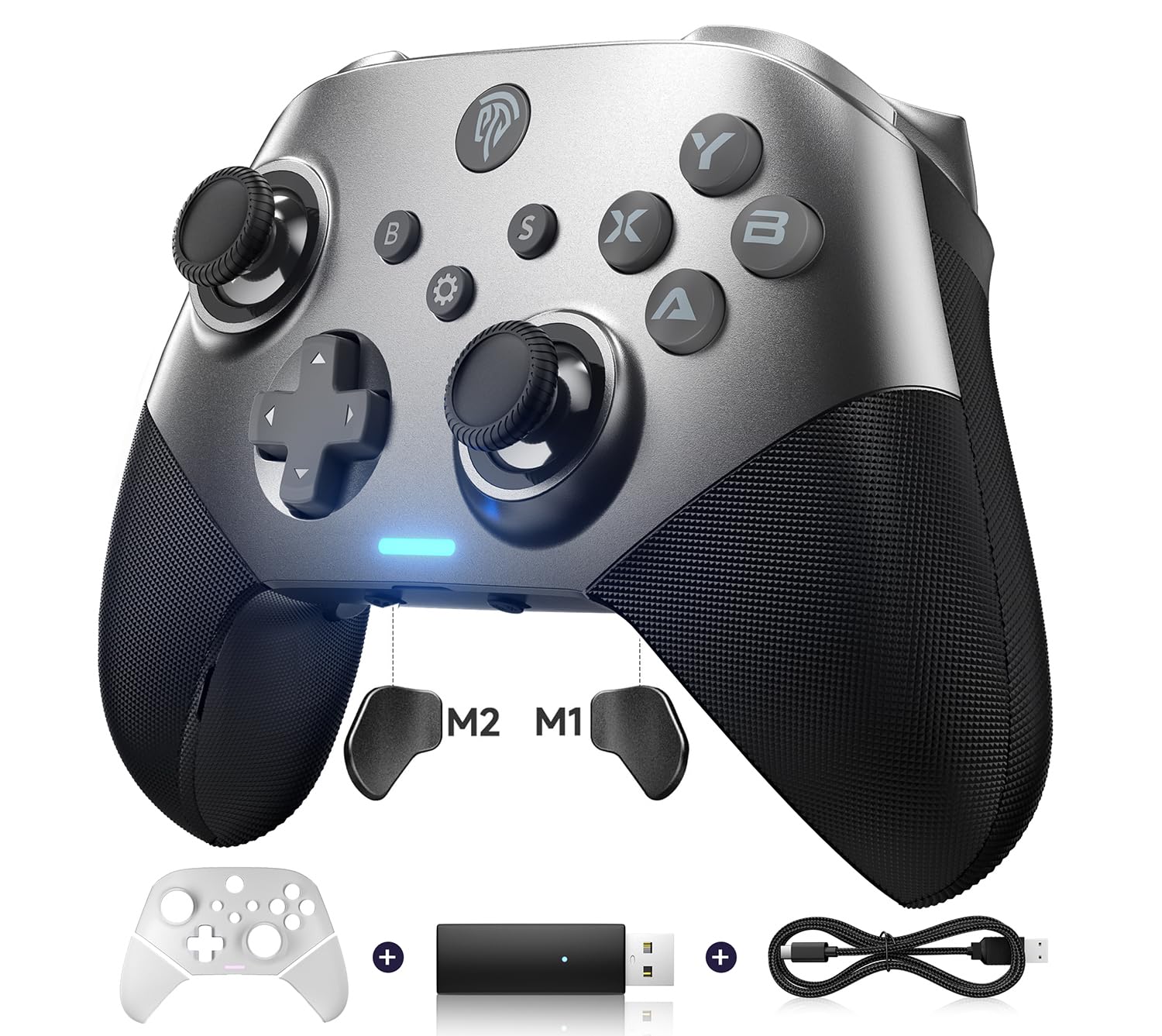 EasySMX X10 PC Контролер Покращений Бездротовий Bluetooth Контролер з Взаємозамінними Ефектом Холла та Тригерами Холла для Android Android та iPad - чорний
EasySMX X10 PC Контролер Покращений Бездротовий Bluetooth Контролер з Взаємозамінними Ефектом Холла та Тригерами Холла для Android Android та iPad - чорний